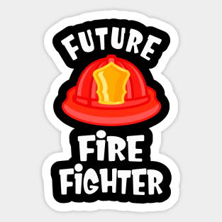 Future Firefighter Kids Birthday Gift Sticker